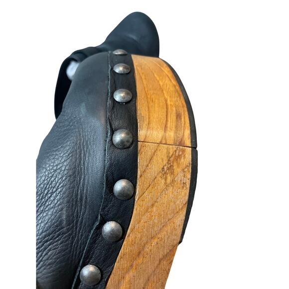 Free People Culver City Clogs Boho European Size 10 /40 NWOT Mule Leather Upper - Picture 7 of 8